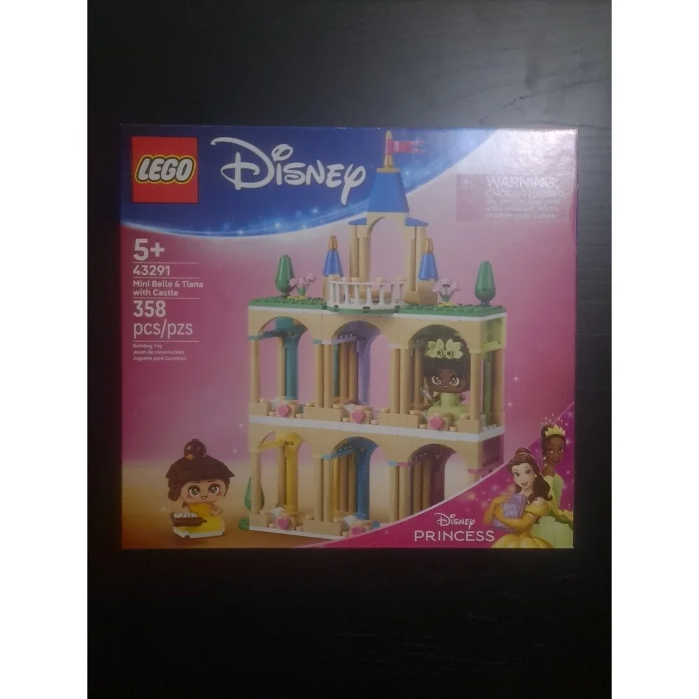 Lego Disney Princess Mini Belle & Tiana With Castle #43291 Sealed 358 Pcs